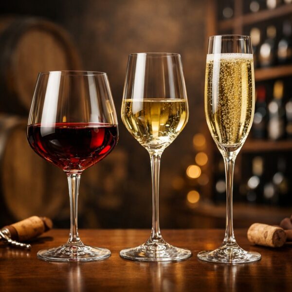 kieliszki do wina kryształowe