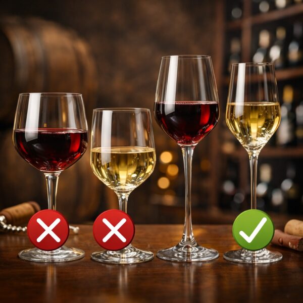 wybór kieliszkó do wina