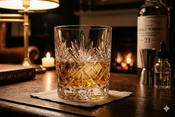 szklanka kryształowa do whisky